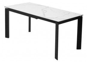 Стол CORNER 120 MATTE STATUARIO Белый мрамор матовый керамика, стекло/ черный каркас, ®DISAUR в Уфе - ufa.mebel24.online | фото 6