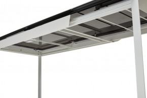 Стол CREMONA 140 HIGH GLOSS STATUARIO Белый мрамор глянцевый, керамика/ белый каркас, ®DISAUR в Уфе - ufa.mebel24.online | фото 2