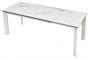 Стол CREMONA 140 MATTE STATUARIO Белый мрамор матовый, керамика/ белый каркас, ®DISAUR в Уфе - ufa.mebel24.online | фото 5