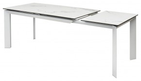 Стол CREMONA 140 MATTE STATUARIO Белый мрамор матовый, керамика/ белый каркас, ®DISAUR в Уфе - ufa.mebel24.online | фото 6