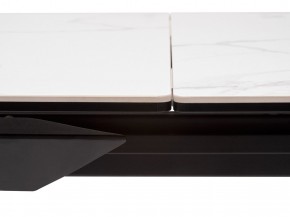 Стол CREMONA 140 MATTE STATUARIO Белый мрамор матовый, керамика/ черный каркас, ®DISAUR в Уфе - ufa.mebel24.online | фото 4