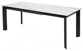 Стол CREMONA 140 MATTE STATUARIO Белый мрамор матовый, керамика/ черный каркас, ®DISAUR в Уфе - ufa.mebel24.online | фото 5