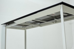 Стол CREMONA 180 KL-188 Контрастный мрамор матовый, итальянская керамика/ белый каркас, ®DISAUR в Уфе - ufa.mebel24.online | фото 8