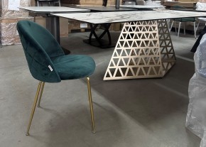 Стол ENNA 220 KL-188 Контрастный мрамор матовый, итальянская керамика/ каркас цвета шампань, ®DISAUR в Уфе - ufa.mebel24.online | фото 7