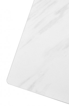 Стол FONDI 180 MARBLES KL-99 Белый мрамор матовый, итальянская керамика/ черный каркас, ®DISAUR в Уфе - ufa.mebel24.online | фото 6