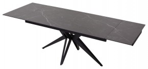 Стол FORIO 160 MATT BLACK MARBLE SOLID CERAMIC / BLACK, ®DISAUR в Уфе - ufa.mebel24.online | фото 5