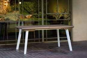 Стол Гармония раздвижной (Harmony Extendable) белый-капучино в Уфе - ufa.mebel24.online | фото 1