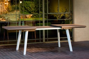 Стол Гармония раздвижной (Harmony Extendable) белый-капучино в Уфе - ufa.mebel24.online | фото 3