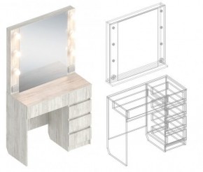 Стол гримерный - 2 (зеркало + стол) в Уфе - ufa.mebel24.online | фото 3