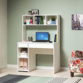 Стол компьютерный 12.77 F Комфорт (Белый РЕ шагрень) в Уфе - ufa.mebel24.online | фото 2