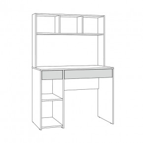Стол компьютерный 12.77 F Комфорт (Белый РЕ шагрень) в Уфе - ufa.mebel24.online | фото 4