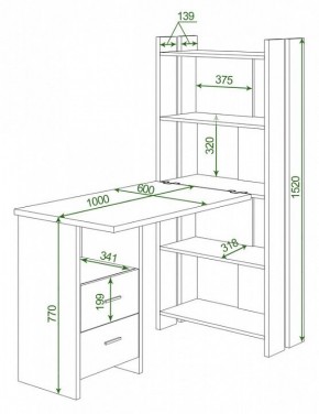 Стол компьютерный Домино Lite СТЛ-ОВ+С100Р в Уфе - ufa.mebel24.online | фото 2