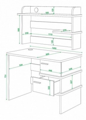 Стол компьютерный Домино нельсон СД-15 в Уфе - ufa.mebel24.online | фото 3