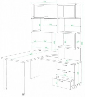 Стол компьютерный Домино нельсон СР-500М/140 в Уфе - ufa.mebel24.online | фото 2