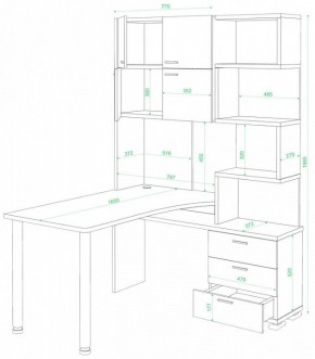 Стол компьютерный Домино нельсон СР-500М/160 в Уфе - ufa.mebel24.online | фото 2