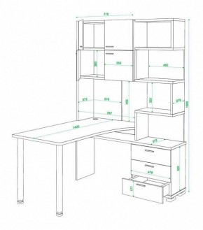 Стол компьютерный Домино нельсон СР-500М140 в Уфе - ufa.mebel24.online | фото 3