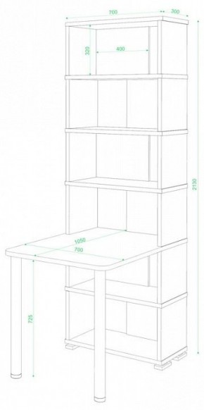 Стол компьютерный Домино СБ-10М/6 в Уфе - ufa.mebel24.online | фото 2