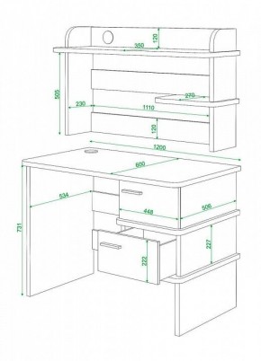 Стол компьютерный Домино СД-15 в Уфе - ufa.mebel24.online | фото 4