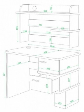 Стол компьютерный Домино СД-15 в Уфе - ufa.mebel24.online | фото 2
