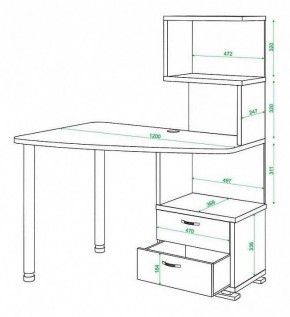 Стол компьютерный Домино СКМ-60 в Уфе - ufa.mebel24.online | фото 5