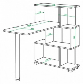 Стол компьютерный Домино СЛ-5-3СТ в Уфе - ufa.mebel24.online | фото 2