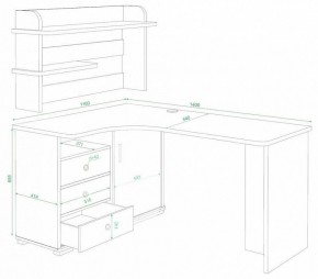 Стол компьютерный Домино СР-145 в Уфе - ufa.mebel24.online | фото 2