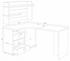 Стол компьютерный Домино СР-165 в Уфе - ufa.mebel24.online | фото 2