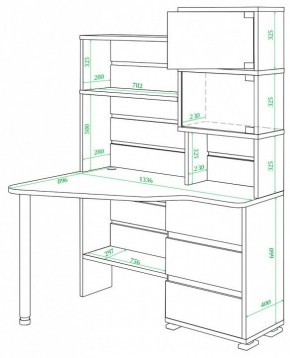 Стол компьютерный Домино СР-322 в Уфе - ufa.mebel24.online | фото 2