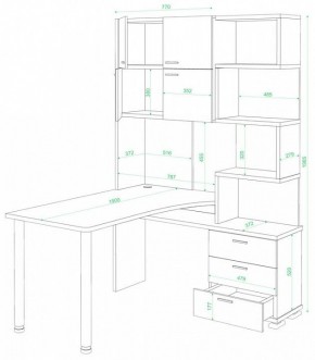 Стол компьютерный Домино СР-500М/190 в Уфе - ufa.mebel24.online | фото 2