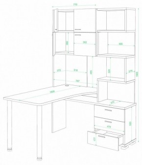 Стол компьютерный Домино СР-500М/190 в Уфе - ufa.mebel24.online | фото 2