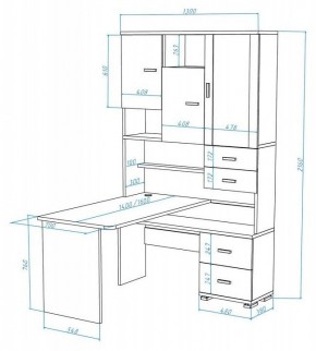 Стол компьютерный Домино СР-620/140 в Уфе - ufa.mebel24.online | фото 2