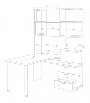 Стол компьютерный Латте СР-500М160 в Уфе - ufa.mebel24.online | фото 3