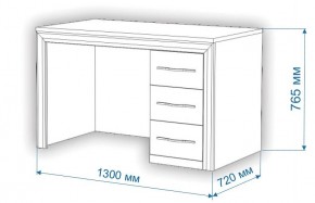 Стол компьютерный Нобиле СтЯ130+НСт130Д в Уфе - ufa.mebel24.online | фото 3