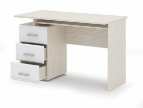 Стол компьютерный Симба Дуб белфорт-Белый глянец в Уфе - ufa.mebel24.online | фото 2