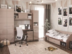 Стол компьютерный Симба Ясень шимо-Кофе с молоком в Уфе - ufa.mebel24.online | фото 4