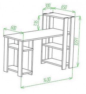 Стол компьютерный Slim СТН-110/140 в Уфе - ufa.mebel24.online | фото 2