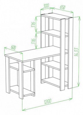 Стол компьютерный Slim СТН-145/120 в Уфе - ufa.mebel24.online | фото 2