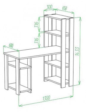 Стол компьютерный Slim СТН-145/130 в Уфе - ufa.mebel24.online | фото 2