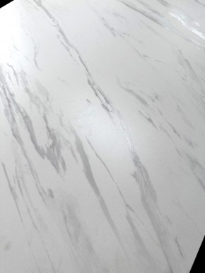 Стол MATERA 160 MARBLES KL-99 Белый мрамор матовый, итальянская керамика/ черный каркас, ®DISAUR в Уфе - ufa.mebel24.online | фото 3