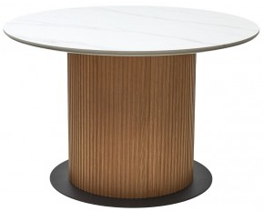 Стол MESA D120 цвет БЕЛЫЙ МРАМОР M326 / Каркас OAK, ®DISAUR в Уфе - ufa.mebel24.online | фото 9