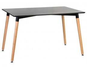 Стол обеденный DOBRIN SERRA WIDE, ножки светлый бук, столешница чёрная в Уфе - ufa.mebel24.online | фото