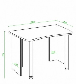 Стол офисный Домино Лайт СКЛ-Софт120 в Уфе - ufa.mebel24.online | фото 3