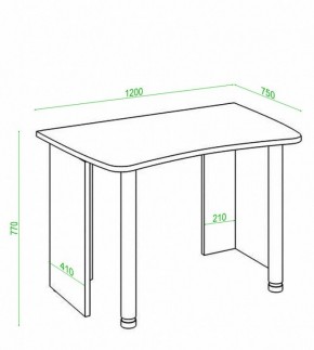 Стол офисный Домино Лайт СКЛ-Софт120 в Уфе - ufa.mebel24.online | фото 2