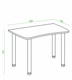 Стол офисный Домино Лайт СКЛ-Софт120МО в Уфе - ufa.mebel24.online | фото 2