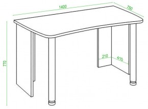 Стол офисный Домино Lite СКЛ-Софт140 в Уфе - ufa.mebel24.online | фото 2