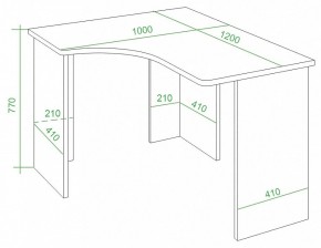 Стол письменный Домино Lite СКЛ-Угл120 в Уфе - ufa.mebel24.online | фото 3