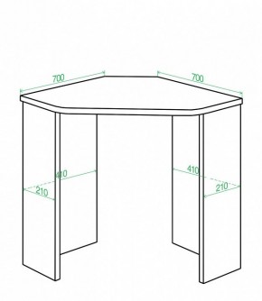 Стол письменный Домино Lite СКЛ-Угл70 в Уфе - ufa.mebel24.online | фото 2