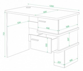 Стол письменный Домино СД-15 в Уфе - ufa.mebel24.online | фото 2