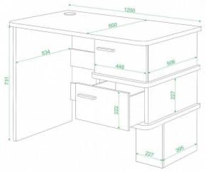 Стол письменный Домино СД-15 С в Уфе - ufa.mebel24.online | фото 2