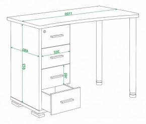 Стол письменный Домино СКМ-50 в Уфе - ufa.mebel24.online | фото 6